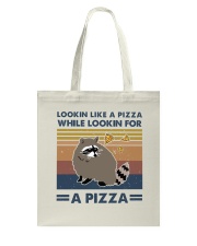 Raccoon Lookin Like A Pizza Tote Bag thumbnail