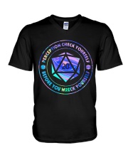 Perception Check Yourself V-Neck T-Shirt thumbnail