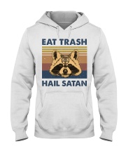 Eat Trash Hail Satan Hooded Sweatshirt front