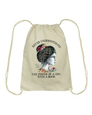 The Power Of A Girl Drawstring Bag thumbnail