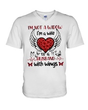 Im Not A Widow V-Neck T-Shirt thumbnail