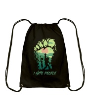 I Hate People Drawstring Bag thumbnail
