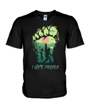 I Hate People V-Neck T-Shirt thumbnail