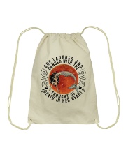 She Lauched Drawstring Bag thumbnail