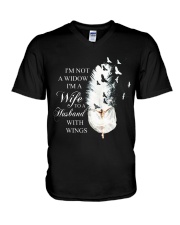 Im Not A Widow V-Neck T-Shirt thumbnail