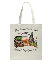 This Witch Needs Coffee Tote Bag tile