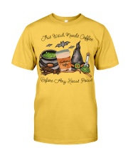 This Witch Needs Coffee Classic T-Shirt front