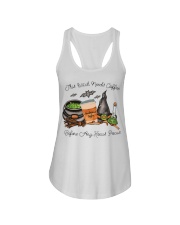 This Witch Needs Coffee Ladies Flowy Tank tile
