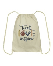 Teach Love Inspire Drawstring Bag thumbnail