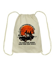 Into The Darkness We Go Drawstring Bag thumbnail