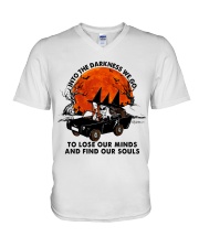 Into The Darkness We Go V-Neck T-Shirt thumbnail