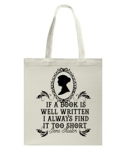 If A Book Is Well Tote Bag thumbnail