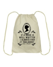 If A Book Is Well Drawstring Bag thumbnail
