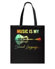 Music Is My Second Language Tote Bag thumbnail