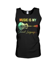 Music Is My Second Language Unisex Tank thumbnail