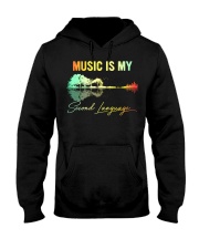 Music Is My Second Language Hooded Sweatshirt thumbnail