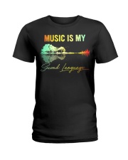 Music Is My Second Language Ladies T-Shirt thumbnail