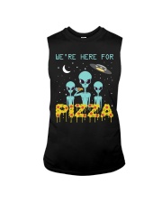 We Are Here For Pizza Sleeveless Tee thumbnail