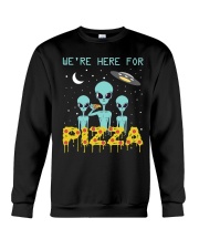 We Are Here For Pizza Crewneck Sweatshirt thumbnail