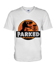 Funny Parked V-Neck T-Shirt thumbnail