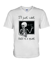 I Will Just Wait Until V-Neck T-Shirt thumbnail
