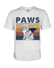 Paws Cat V-Neck T-Shirt thumbnail