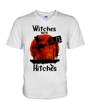 Witches With Hitches V-Neck T-Shirt thumbnail