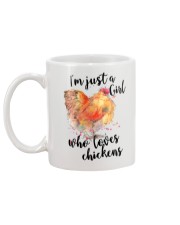 Im Just A Girl Who Loves Chickens Mug back