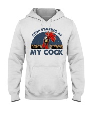 Stop Staring At My Cock Hooded Sweatshirt tile