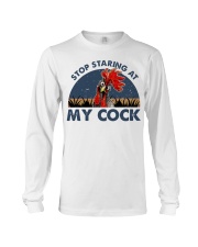 Stop Staring At My Cock Long Sleeve Tee tile