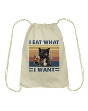 I Eat What I Want Drawstring Bag thumbnail