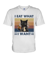 I Eat What I Want V-Neck T-Shirt thumbnail