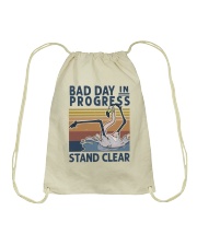 Bad Day In Progress Drawstring Bag tile
