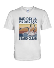 Bad Day In Progress V-Neck T-Shirt tile