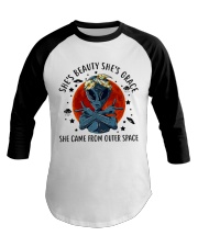 She Came From Outer Space Baseball Tee tile