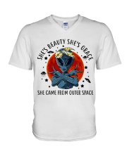 She Came From Outer Space V-Neck T-Shirt tile