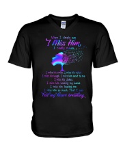 When i Simply Say I Miss Him V-Neck T-Shirt thumbnail