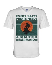 Every Salty A Beautiful V-Neck T-Shirt tile