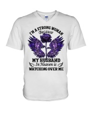 Im A Strong Woman V-Neck T-Shirt tile