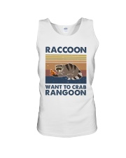 Raccoon Want To Crab Unisex Tank thumbnail