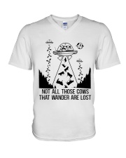 Not All Those Cows V-Neck T-Shirt thumbnail