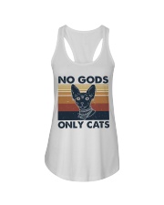 No Gods Only Cats Ladies Flowy Tank thumbnail