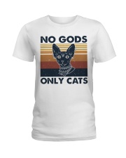 No Gods Only Cats Ladies T-Shirt thumbnail