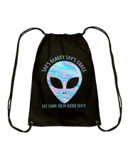 She Came From Outer Space Drawstring Bag thumbnail
