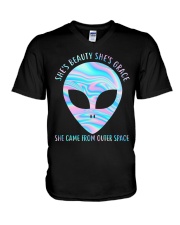 She Came From Outer Space V-Neck T-Shirt thumbnail