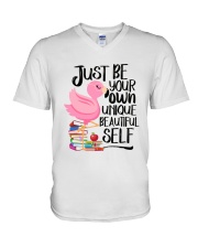 Jusst Be Own Unique V-Neck T-Shirt thumbnail