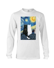 Cats Love Starry Night Art Long Sleeve Tee thumbnail