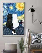Cats Love Starry Night Art 11x17 Poster lifestyle-poster-1