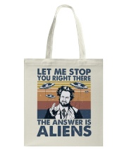 The Answer Is Aliens Tote Bag tile