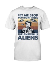 The Answer Is Aliens Classic T-Shirt front